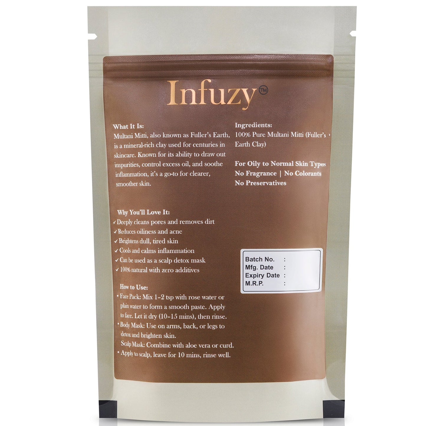 Infuzy product packaging
