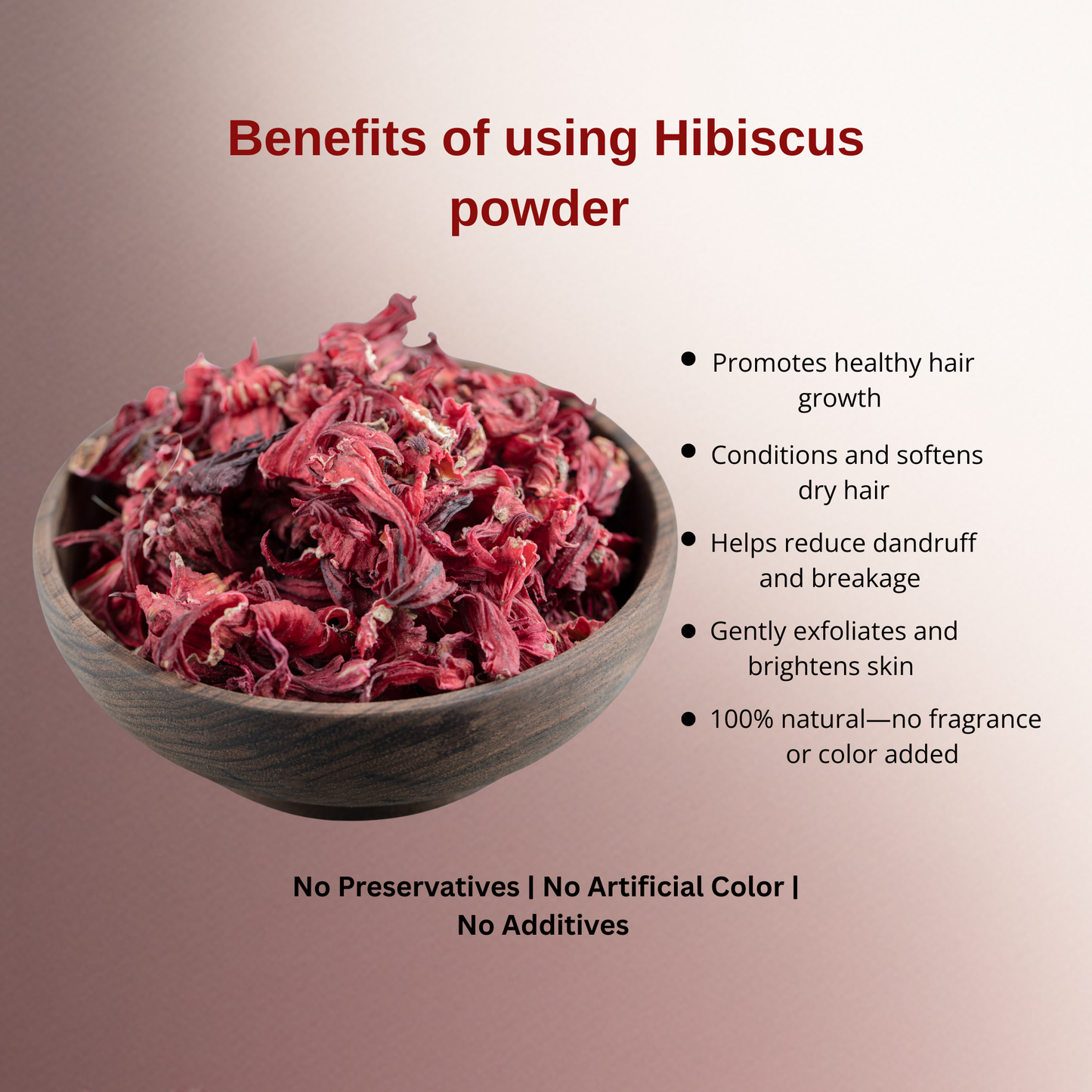 Hibiscus Powder - Nature’s floral care for hair & skin