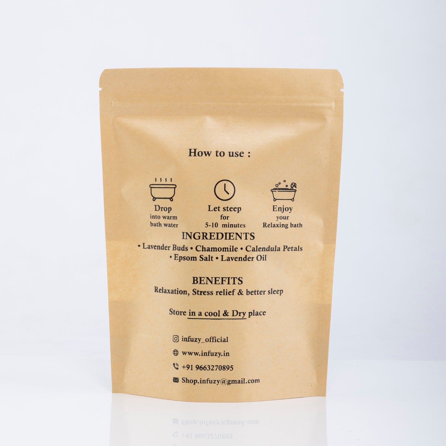 Infuzy packaging  with kraft paper bag